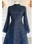 Karina Abiye Elbise Lacivert 2