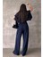 Lacivert Çift Pileli Kemerli Pantolon MG2330 4