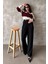 Siyah Çift Pileli Kemerli Pantolon MG2330 3