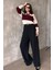 Siyah Çift Pileli Kemerli Pantolon MG2330 1