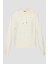 Kadın Bej 4g Logolu Kapşonlu Sweatshirt 1