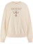 Kadın Bej Logolu Sweatshirt 1