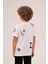Baskılı Pamuklu Bisiklet Yaka Yazlık Erkek Çocuk T-Shirt 2
