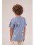 Baskılı Pamuklu Bisiklet Yaka Yazlık Erkek Çocuk T-Shirt 3