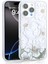 Apple iPhone 14 Pro Max Uyumlu Kılıf Sıvılı Simli Baskılı Şeffaf Arka Yüzey Mossa Silikon Kapak-Gri 1