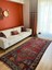 128X257 cm El Dokuma Nostaljik Halı, Harika Dekoratif Salon Halısı, Antika Severler Için Kırmızı Halı, Uşak Halısı 3