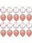 Rose Gold Konfetili Latex Balon 10 Adet 1