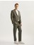 Düğmeli Cepli Viskon Karışımlı Pike Kumaş Mono Yaka Slim Fit Blazer Ceket 2