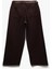 Düğmeli Kesik Geniş Paça Kemerli Pantolon - Wide Leg Jeans 2