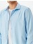 Klasik Gömlek Slim Fit Uzun Kollu Yarım Italyan Yaka Pamuk Karışımlı 5