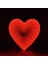 2 Adet Vıp 3D Işıklı Kalp Romantik Dekor Işık 3D Heart Tunnel Lamp Red Light Kalpli Pilli LED Işık 4