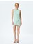 Simli Halter Yaka Kolsuz Bodycon Mini Elbise 1