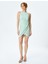 Simli Halter Yaka Kolsuz Bodycon Mini Elbise 3