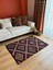 90 x 122 cm Geometrik Desenli Vintage Kilim, Boho Tarzı Renkli Kilim, Küçük Dekoratif El Dokuma Kilim 4