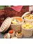 15CM 1 Buharlı Stil Bambu Buharlı Pişirici Örgü Sepet Mutfak Araçları Dumpling Yumurta Atıştırmalık Pirinç Balık Sebze Için Kapaklı Set (Yurt Dışından) 4