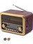 Nostaljik Görünümlü Bluetooth Destekli Fm Radio NS3315 1