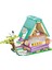 Keeppley Lovely Street K28018 Calico Cat Comic House Kedi Çizgi Roman Evi Dükkanı Yapı Blokları Oyuncak Seti 4