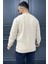 Bisiklet Yaka Cep Fermuar Detaylı Double Face Erkek Sweatshirt 3