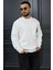 Bisiklet Yaka Cep Fermuar Detaylı Double Face Erkek Sweatshirt 2