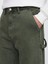 Erkek Haki Ultrasoft Baggy Carpenter Jean Pantolon 3