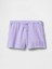 Kız Çocuk Lila Gap Logo Fransız Havlu Kumaş Pull-On Şort 5