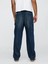Erkek Lacivert Ultrasoft Baggy Carpenter Jean Pantolon 5