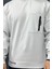 Bisiklet Yaka Cep Fermuar Detaylı Double Face Erkek Sweatshirt 4