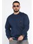 Bisiklet Yaka Cep Fermuar Detaylı Double Face Erkek Sweatshirt 1