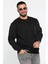 Bisiklet Yaka Cep Fermuar Detaylı Double Face Erkek Sweatshirt 2