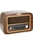 Retro Radyo Taşınabilir Bluetooth Speaker Ve Hoparlör Klasik Antika Tarzı Iç Ve Dış Mekan Multiband Usb Girişli Dekoratif Klasik Radyo 18cm X 28cm 6655 4