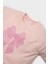 Kız Bebek 2'li Takım Fiyonk Baskılı Sweatshirt Beli Lastikli Eşofman Altı E2866A525SP 3
