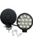 72W 12-24 Volt Yuvarlak Spot Far Oto Çalışma Lambası Atv Kamyon Tır Traktör Offroad 4