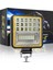 126W 12-24 Volt Kare Sis Farı Drl Sarı Oto Çalışma Lambası Atv Kamyon Tır Traktör Offroad 2