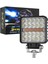 120W 12-24 Volt Kare Sis Farı Drl Turuncu Oto Çalışma Lambası Atv Kamyon Tır Traktör Offroad 2