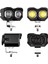 2 Adet Çift Renk Sarı Beyaz 60 Watt Motosiklet Atv Off Road LED Lamba Uyumlu 2