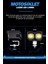 2 Adet Çift Renk Sarı Beyaz 60 Watt Motosiklet Atv Off Road LED Lamba Uyumlu 4