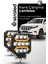 Oto Çalışma Lambası 4 Inç 12-24V Drl Sarı 2 Mod Flash Traktör Tır Kamyon Tekne Projektör Sis Farı 1