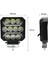 Oto Çalışma Lambası 4 Inç 12-24V Drl Sarı 2 Mod Flash Traktör Tır Kamyon Tekne Projektör Sis Farı 3