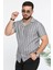 Slim Fit Çizgili Keten Gömlek 2