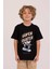 Skater Baskılı Bisiklet Yaka Yazlık Erkek Çocuk T-Shirt 1