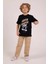 Skater Baskılı Bisiklet Yaka Yazlık Erkek Çocuk T-Shirt 3