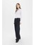 Wide Leg Geniş Paça Bağcıklı Uzun Jean Pantolon E5707AX25SP 3