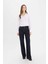 Wide Leg Geniş Paça Bağcıklı Uzun Jean Pantolon E5707AX25SP 4