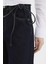 Wide Leg Geniş Paça Bağcıklı Uzun Jean Pantolon E5707AX25SP 5