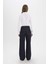 Wide Leg Geniş Paça Bağcıklı Uzun Jean Pantolon E5707AX25SP 7