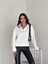 Kadın Yarım Fermuarlı Oversize Sweatshirt Mb- 3