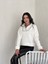 Kadın Yarım Fermuarlı Oversize Sweatshirt Mb- 4