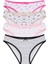 Kadın Renkli Likralı Esnek Yumuşak Dokulu 4'lüi Slip Külot 1
