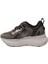 UUHD1TCA Gri Deri Dolgu Topuklu Kadın Sneaker 3