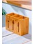 Bambu Çatal Kaşık Bıçak Standı 23 Cm 1
